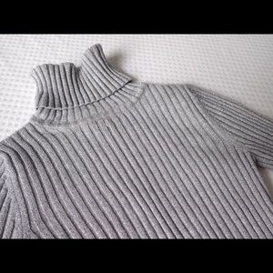 Express Turtleneck Sweater in Silver Size XS